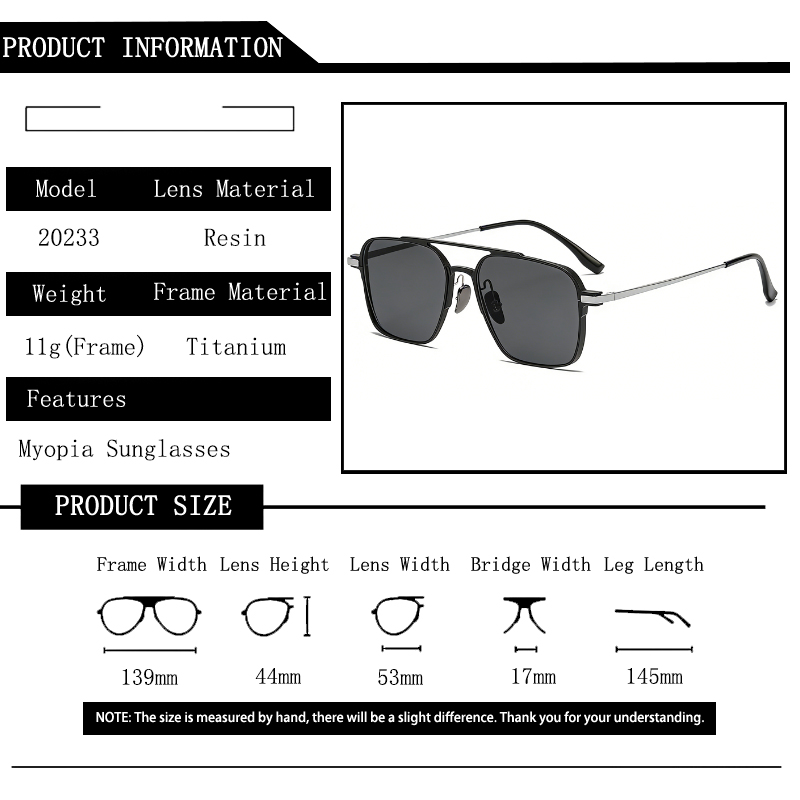 Ultra-light Pure Titanium Doub - Sunglasses Aviator Polarized 评论和价格