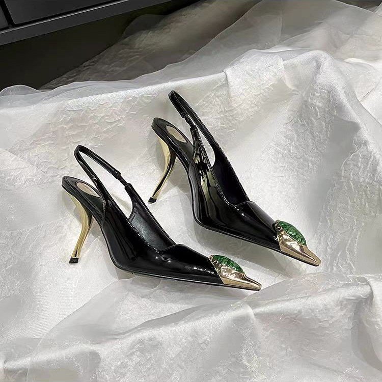 Star style Gemstone Metal Toe  - Casual Sandal Leather 评论和价格