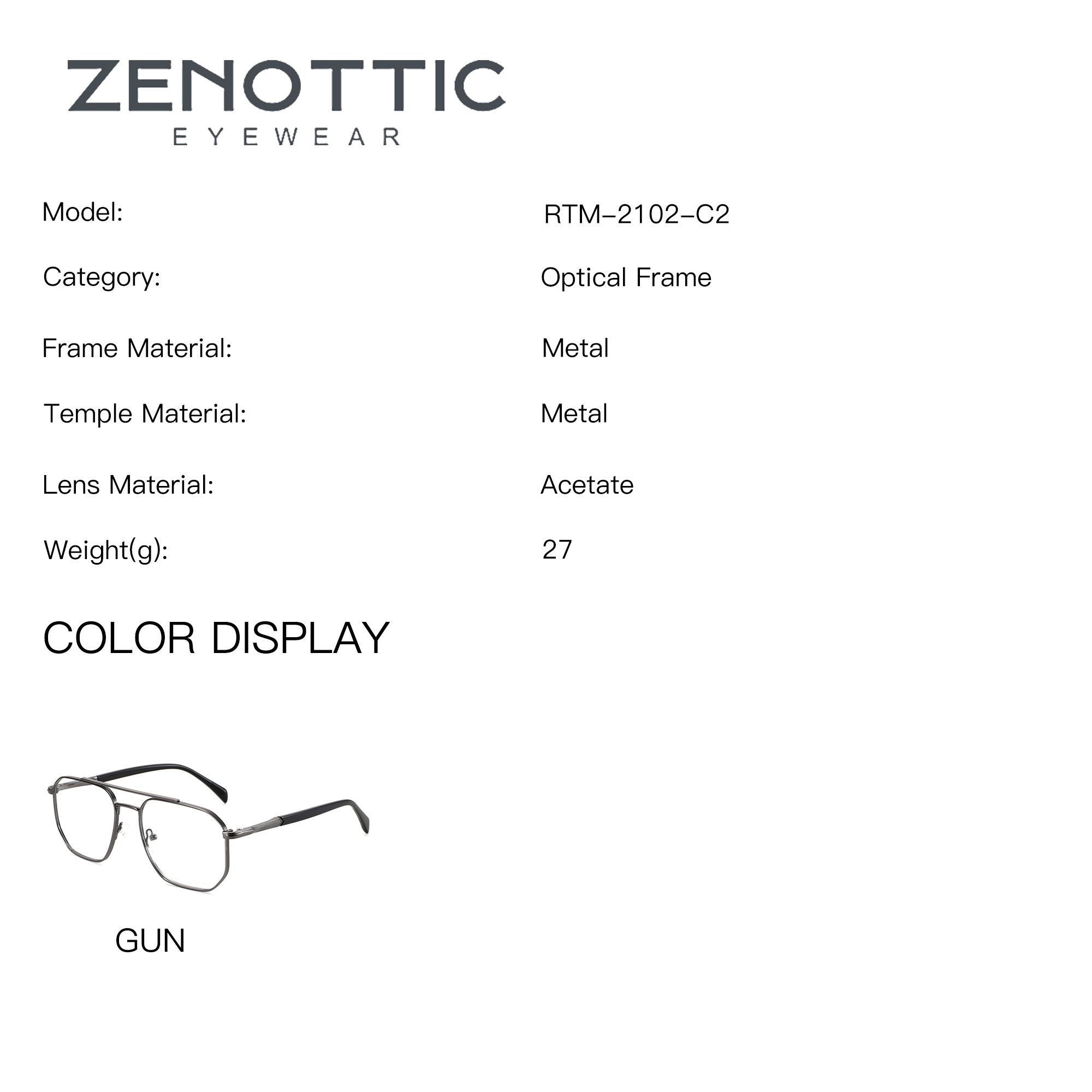 ZENOTTIC M Size Aviator Metal  - Sunglasses Aviator Polarized 评论和价格